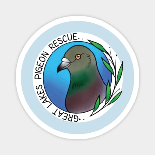 Great Lakes Pigeon Rescue Logo Magnet